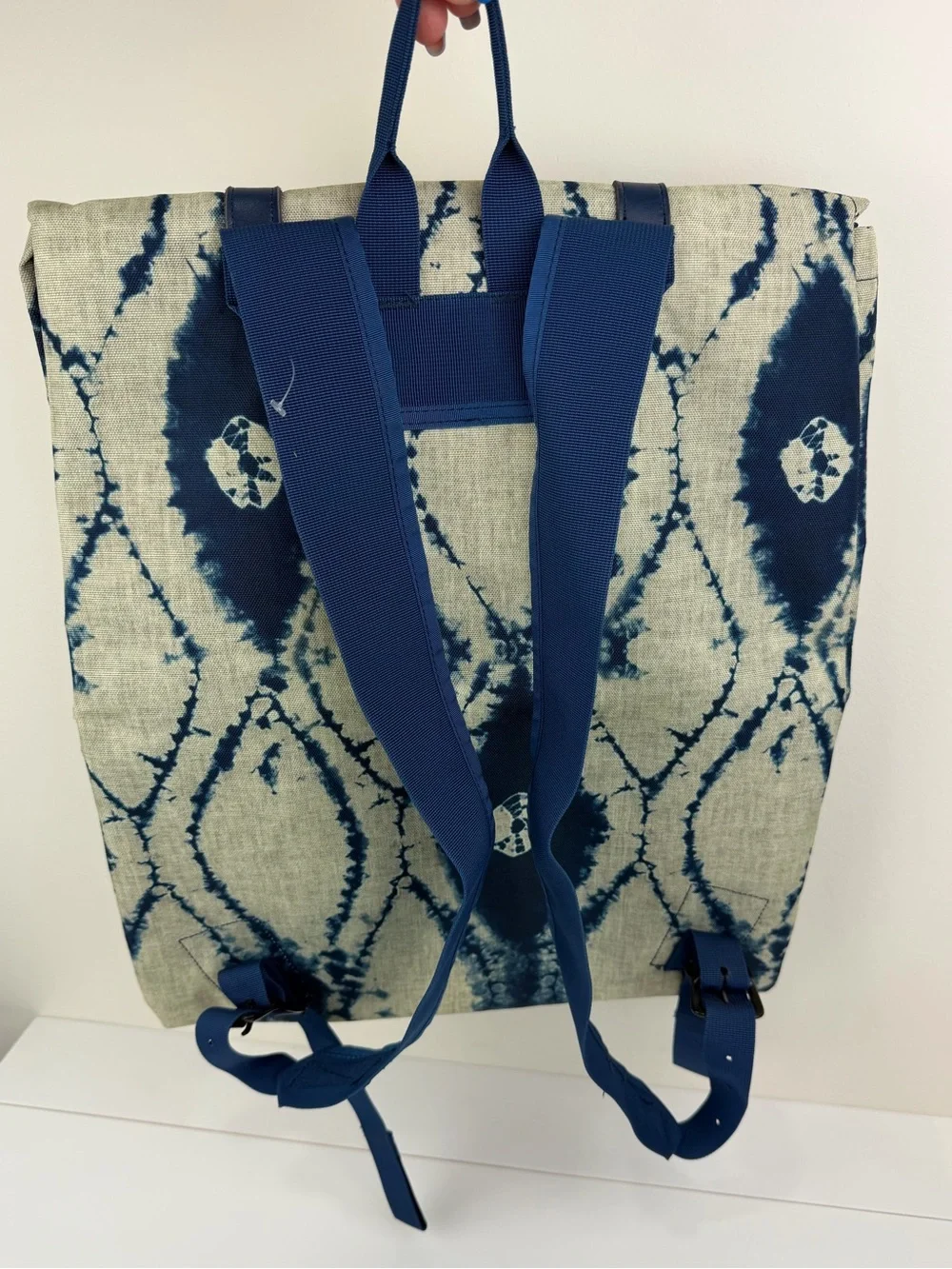 Burton Shibori Print Roll Top Backpack Laptop Commuter Travel Daypack NWOT